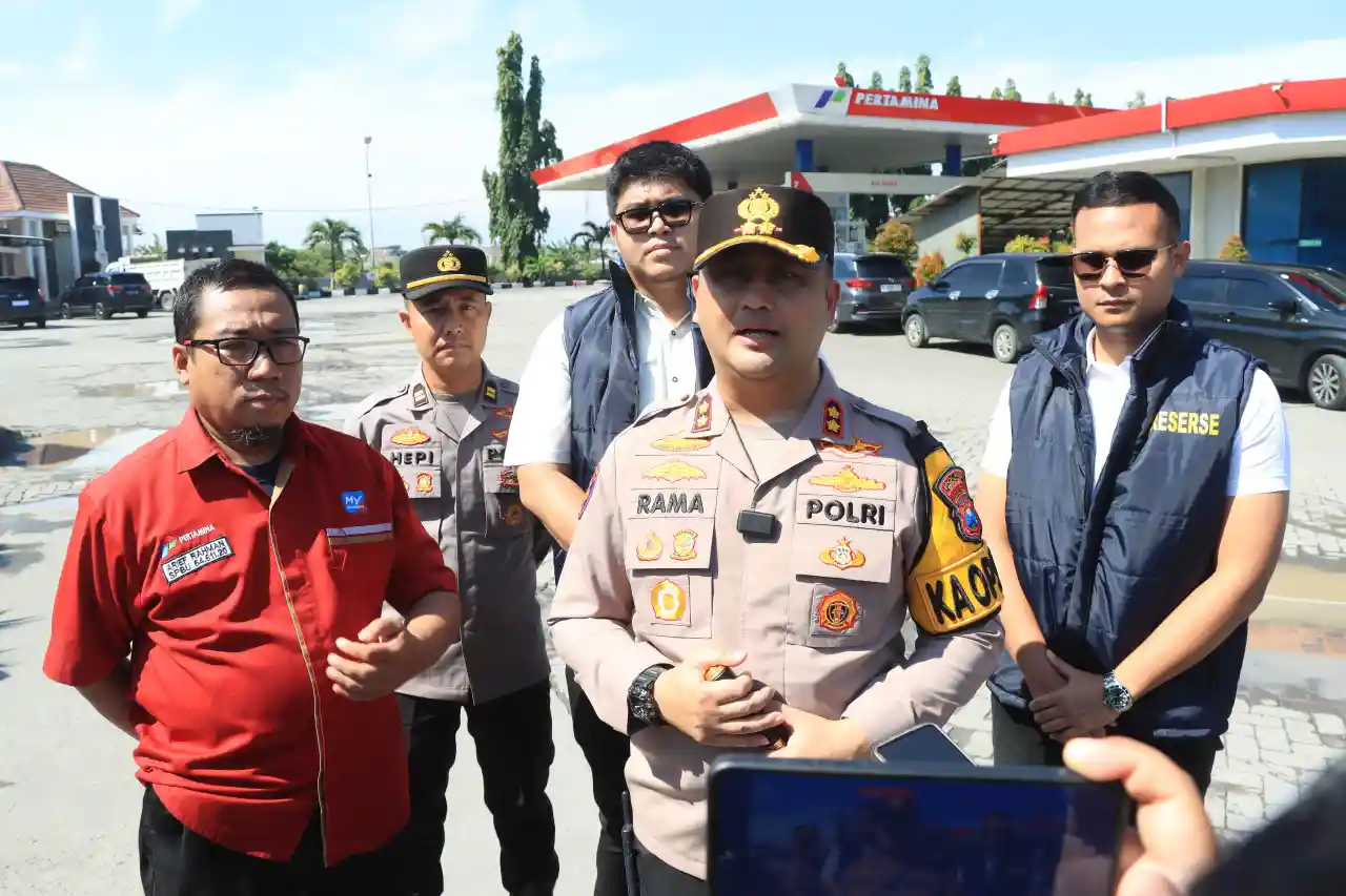 Jelang Mudik Lebaran, Polres Gresik Gerak Cepat Sidak SPBU demi Jaga Kenyamanan Pemudik