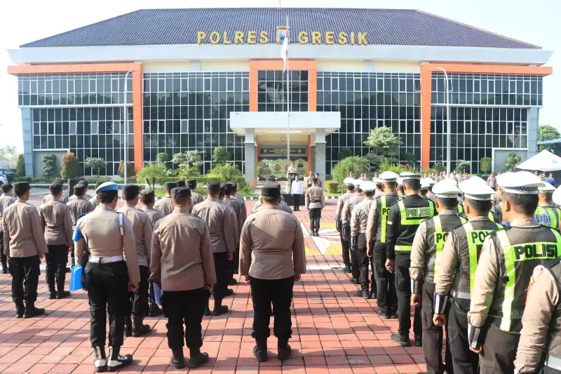 Kapolres Gresik Pimpin Apel Perdana, Apresiasi Sukses Operasi Ketupat Semeru 2026