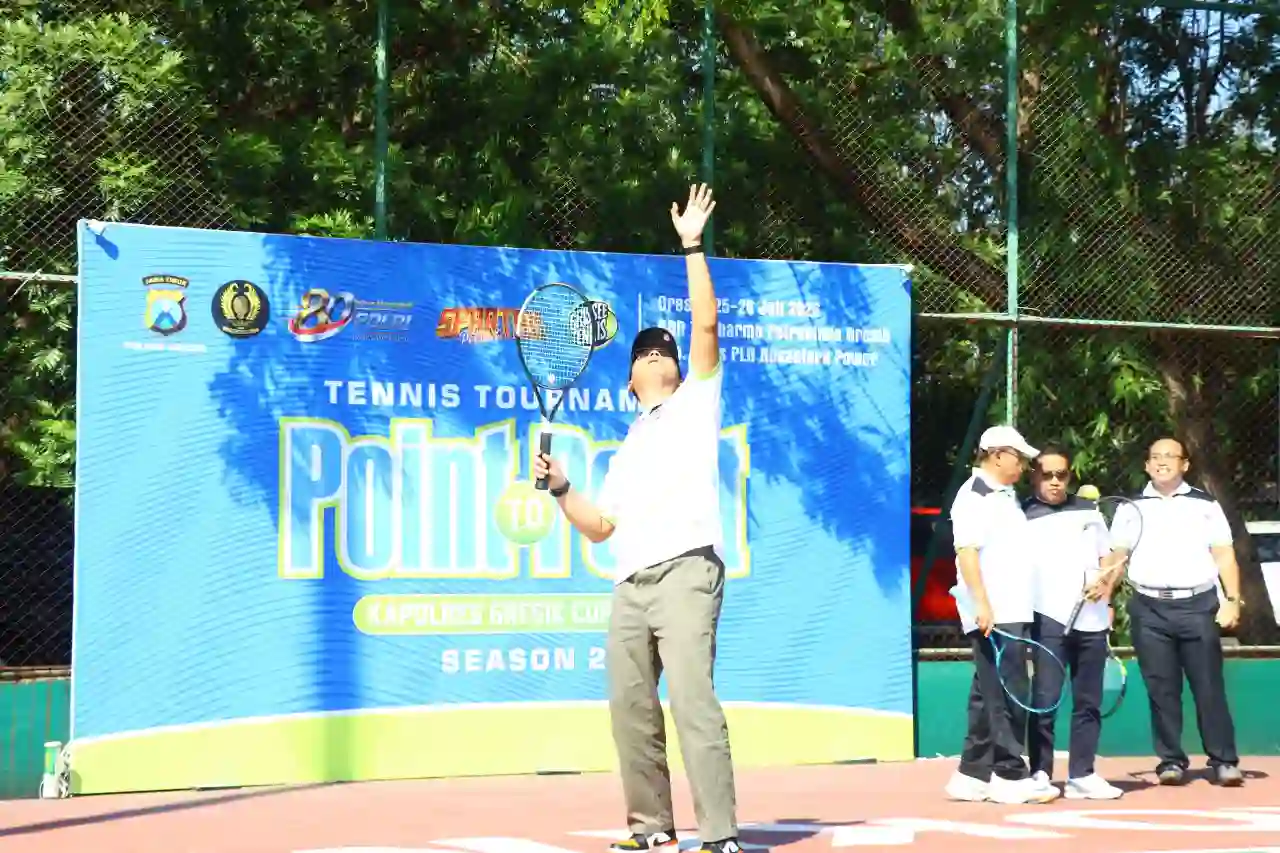 Peringati Hari Bhayangkara ke-80, Polres Gresik Gelar Turnamen Tenis Point to Point Season 2, Pererat Sportivitas dan Silaturahmi
