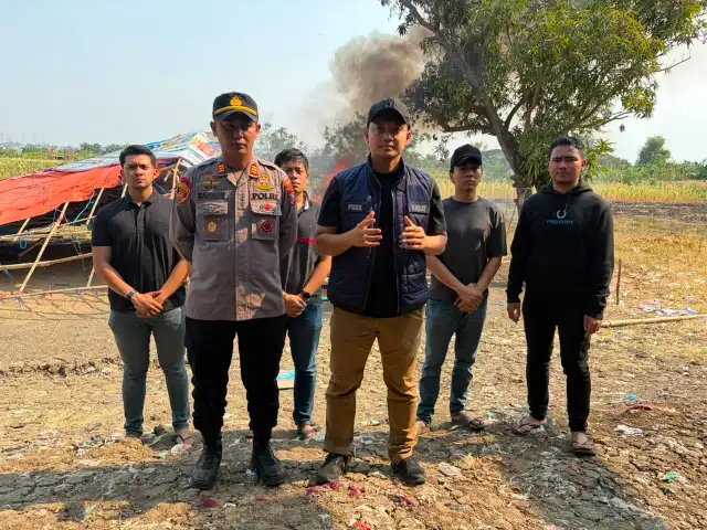 Respons Aduan Warga, Polisi Bongkar Sarana Diduga Sabung Ayam di Desa Sidowungu Gresik