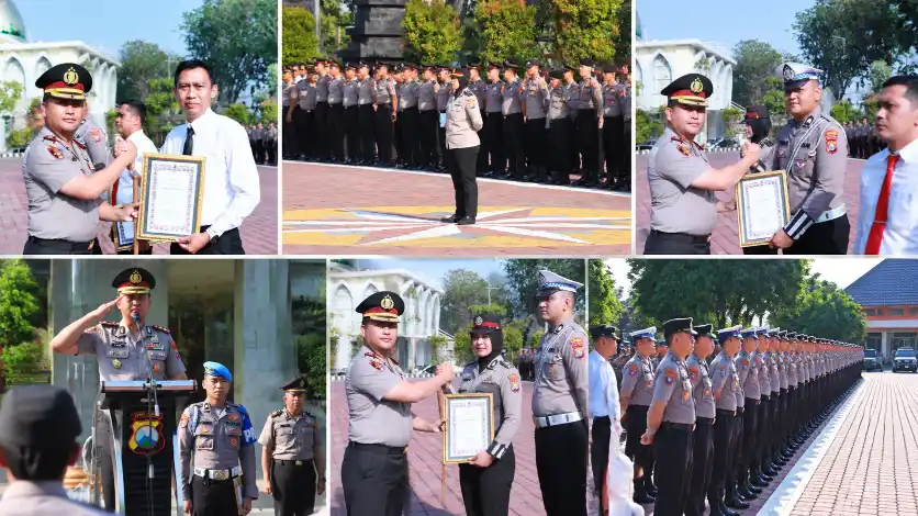 Lima Personel Polres Gresik Raih Penghargaan atas Prestasi Pelayanan Prima Tingkat Nasional