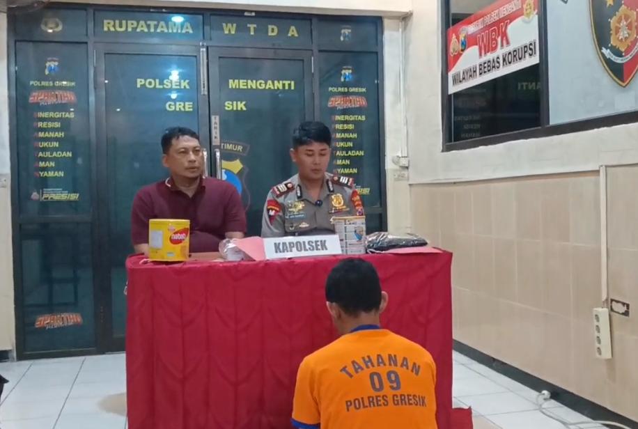 Polsek Menganti Ungkap Pencurian Rp 40 Juta di Toko Bangunan, Residivis Dibekuk di Lakarsantri