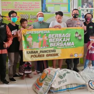 Gresspedia Bersama Kabar Panceng Dan Polres Gresik , ACT Gresik Berbagi Berkah Bersama ke Yayasan Anak Yatim Dan Para Tukang Becak