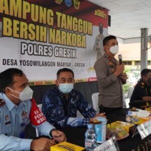 Polres Gresik Canangkan Kampung Tangguh Bersih Narkoba