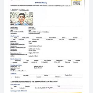 Kadiv Humas Polri: Interpol Telah Terbitkan Yellow Notice Pencarian Anak Ridwan Kamil
