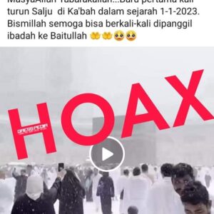 HOAX Video Turun Salju di Kabah pada  Januari 2023