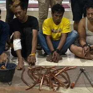 Komplotan Pencuri Kabel PLN di Ringkus Tim Satreskrim Polres Gresik