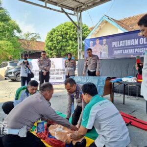 Tingkatkan Kemampuan, Satlantas Polres Gresik Gelar Pelatihan Olah TKP Lakalantas