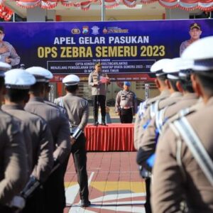 Tingkatkan Kepatuhan Lalu Lintas, Polres Gresik Gelar Operasi Zebra Semeru 2023