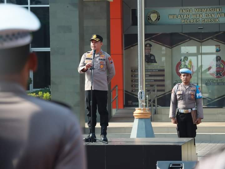 Kapolres Gresik Tekankan Sinergitas TNI Polri dalam Menghadapi Pemilu