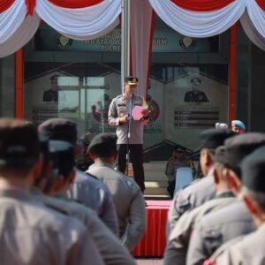 Polres Gresik Gelar Apel Operasi Mantap Brata Semeru 2023/2024