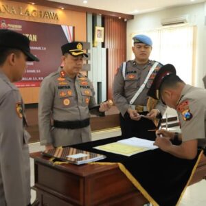Pimpin Sertijab Kapolsek Jajaran Polres Gresik, Kapolres Beri Pesan Kamtibmas Jelang Tahun Politik 2024