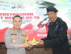 Tasyakuran HUT Brimob, Kapolres Gresik Ingatkan Menjelang Pemilu 2024