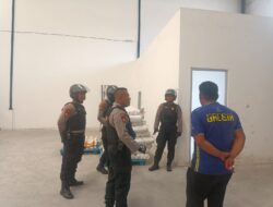 Pastikan Keamanan Logistik KPU, Personil Polres Gresik Lakukan Patroli Rutin