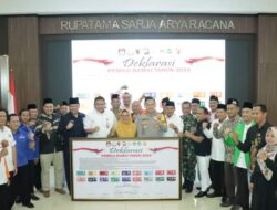 Polres Gresik Gelar Deklarasi Damai Pemilu 2024 di Kabupaten Gresik