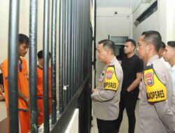 Kapolres Tinjau Langsung Pengawasan Kondisi Rutan Polres Gresik