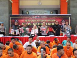 Sepanjang Tahun 2023 Polres Gresik Ungkap Ratusan Kasus Kriminalitas