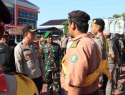 Polres Gresik Gelar Apel Operasi Lilin Semeru 2023 di Kabupaten Gresik