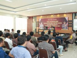 Puluhan Personel Polres Gresik Jalani Test Psikologi Pemegang Senjata
