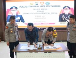 Tingkatkan Kualitas, Polres Gresik MoU Bersama Universitas Muhammadiyah Gresik