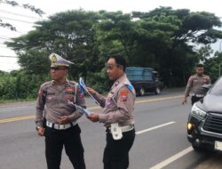 Tekan Angka Kecelakaan, Satlantas Polres Gresik Monev Blackspot dan Troublespot
