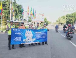 Satlantas Polres Gresik Gelar Himbauan Ops Keselamatan Semeru 2024