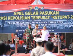 Polres Gresik Gelar Pasukan Operasi Ketupat Semeru 2024