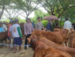 Jelang Idul Adha, Polisi Gresik Patroli Pasar Hewan Cegah Kriminalitas