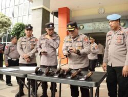 Pastikan Keamanan dan Kelengkapan, Polres Gresik Gelar Sidak Senpi