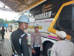 Ops Patuh Semeru 2024, Satlantas Gresik Gencarkan Himbauan Keselamatan di Terminal Bunder