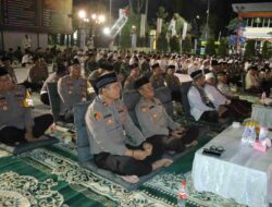 Polres Gresik Bersholawat dan Doa Bersama Jaga Pemilu Damai di Gresik