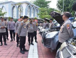 Pengecekan Kendaraan Dinas dan Almatsus di Polres Gresik: Jamin Kesiapan Operasi Mantap Praja 2024
