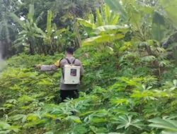 Bhabinkamtibmas Kebon Agung Jadi Garda Depan Ketahanan Pangan, Ajak Warga Manfaatkan Lahan Kosong