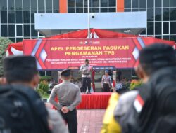 Polisi Gelar Apel Pergeseran Pasukan Pengamanan TPS Pilkada Serentak 2024 di Kabupaten Gresik