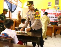Kepedulian Polres Gresik Gelar Program Makan Bergizi Gratis untuk Siswa SDN Ngimboh Ujungpangkah
