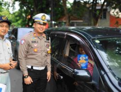 Satlantas Polres Gresik Kampanyekan Keselamatan Berlalu Lintas dalam Ops Keselamatan Semeru 2025