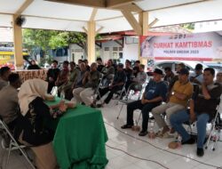 Polres Gresik Tampung Aspirasi Pemilik Kos dalam Program “Jum’at Curhat”