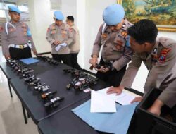 Mitigasi Penggunaan Senpi, Polres Gresik Lakukan Pengecekan Berkala
