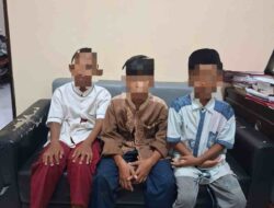 Tiga Bocah Pelaku Curanmor di Gresik Sudah Beraksi di Empat TKP Kini Diamankan Polisi