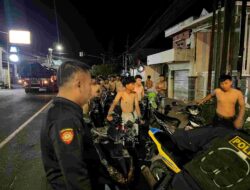 Tim Kalam Munyeng Polres Gresik Bubarkan Balap Liar, 54 Pemuda Diamankan