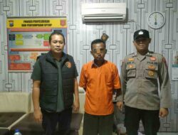 Polsek Duduksampeyan Tangkap Maling Kotak Amal Saat Sembunyi di dekat perlintasan Kereta Api