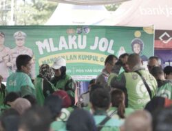 Satlantas Polres Gresik Gelar “MLAKU JOL” Edukasi Ratusan Ojol dalam Keselematan Berkendara