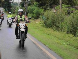 Satlantas Polres Gresik Patroli Jalur Blackspot dan Troublespot Pastikan Pengendara Aman dan Nyaman