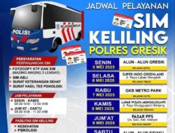 Jadwal Sim Keliling Gresik Mei 2025 (Minggu ke 1)