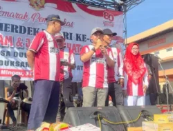 Semarak Pamungkas Jalan Sehat Serta Senam Bersama Pemdes Duduksampeyan