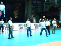 Kapolres Gresik Hadiri Open Tournament Bola Voli Piala Panglima TNI HUT Ke-80 TNI