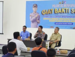 Satlantas Polres Gresik Peringati HUT Lantas ke-70 dengan Baksos dan Pelatihan UMKM bagi Pekerja Terdampak PHK