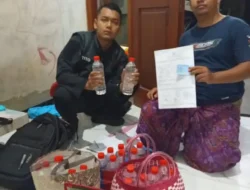 Polres Gresik Amankan Puluhan Botol Arak Bali dan Miras Impor dalam Operasi Tipiring