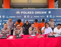 Polres Gresik Bongkar Aksi Brutal Gangster Kampungan, Tiga Pelaku Pengeroyokan, Lima Masih DPO