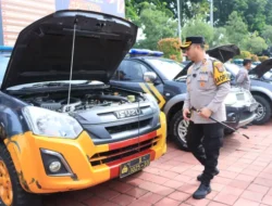 Kapolres Gresik Periksa Langsung Kendaraan Dinas, Pastikan Siap Layani Masyarakat